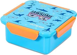 Eazy Kids Jawsome Shark Snack/Lunch Box - Blue