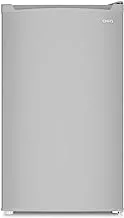 CHiQ Single Door Mini Fridge Refrigerator, 92 Liters Capacity, Silver