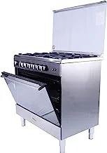 Super General Freestanding Gas-Cooker with 5-Burners, Silver | Model No KSGC9082FS with 2 Years Warranty