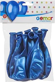 Gemar Balloons 10-Pieces, Blue, 28 cm Size, 307566