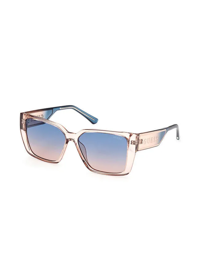 GUESS Women's UV Protection Square Sunglasses - GU781857W56 - Lens Size 56 Mm