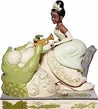 تقاليد إنيسكو ديزني من جيم شور وايت وودلاند الأميرة والضفدع تيانا مع تمثال لوي، 7.5 بوصة، متعدد الألوان