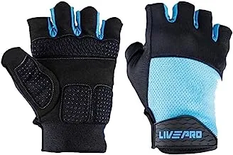 Leader Sport TA Sport SGW614 Fitness Glove, Small, Black/Blue