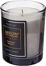 Areon Vanilla Black Aromatic Candle, Black