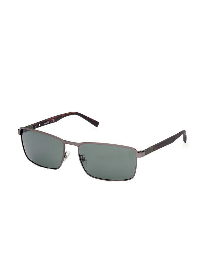 Timberland Men's Polarized Rectangular Sunglasses - TB927207R61 - Lens Size 61 Mm