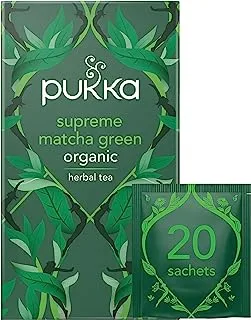Pukka Supreme Matcha Green Organic Herbal Tea, 20 Sachets
