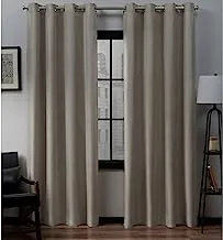 Exclusive Home Loha Linen Grommet Top Curtain Panel Pair, 54