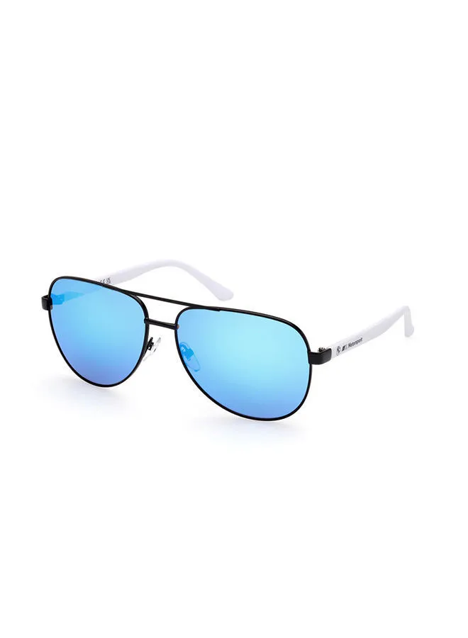 BMW Men's Mirrored Pilot Sunglasses - BS002802X62 - Lens Size: 62 Mm