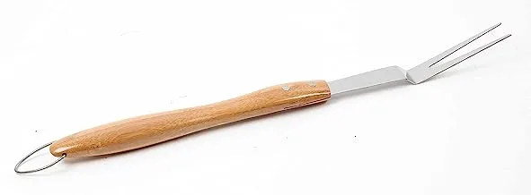 شوكة سوماجيك 44 سم من الفولاذ المقاوم للصدأ مع مقبض خشبي