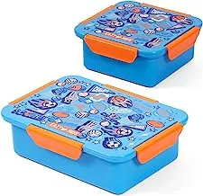 Eazy Kids Lunch Box Set, Soccer - Blue