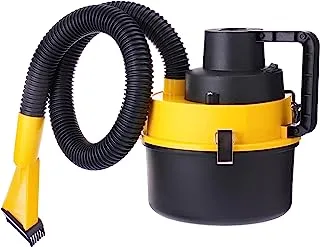 Nebras HBAMR100228 12 Volt Portable Wet and Dry Auto Car Dust Vacuum Cleaner with Brush Crevice Nozzle Heads