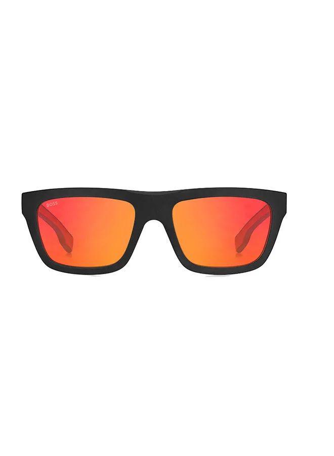 هوغو بوس نظارة شمسية للرجال BOSS 1450/S MTBK YLLW 57 مقاس العدسة: 57 ملم