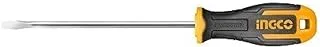 Ingco HS686150 6.5mm Slotted Round Shank Screwdriver, 6 mm Diameter x 150 mm Length