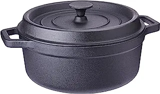 Al rimaya cast iron round pot, 6 liter capacity, One Size