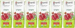 Granti 100% Organic Apple and Pomegranate Juice 200 ml, 6-Pack