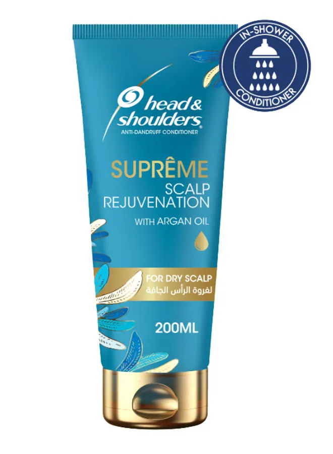 Head & Shoulders Supreme Scalp And Hair Conditioner With Argan Oil For Dry Scalp Rejuvenation 200ml
