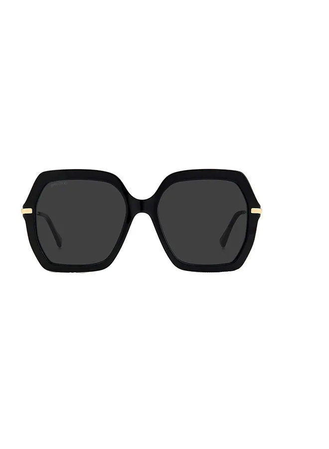 نظارة شمسية جيمي تشو للنساء مثمنة الشكل ESHER/S أسود 57 مقاس العدسة: 57 ملم