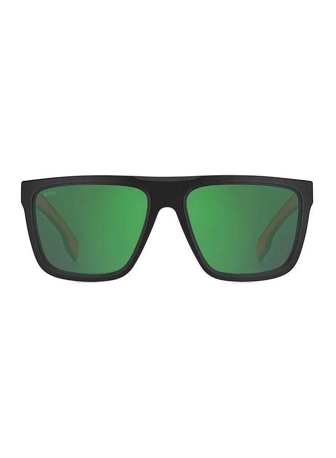 HUGO BOSS Men  Sunglasses BOSS 1451/S MT BLK RD 59 Lens Size : 59 mm