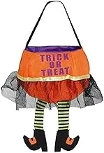 Various Brands Fabric Witch Trick or Treat Leg Bag