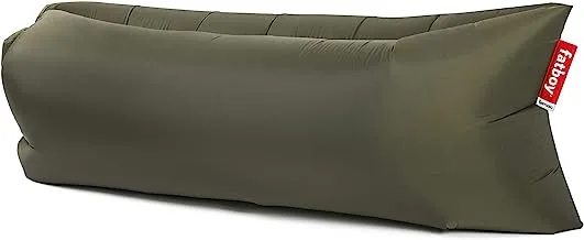 Fatboy Lamzac the Original Version 1 Inflatable Lounger with Carry Bag, Inflatable Couch for Indoor or Outdoor Hangout or Inflatable Lounge Air Chair - Olive Green, One Size