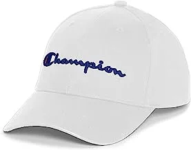 Champion unisex-adult Champion Men's Classic Twill Hat, Script Print Baseball Cap