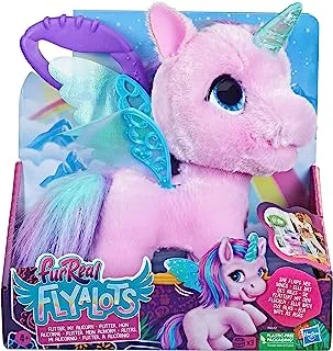 furReal Flyalots Flitter My Alicorn Plush Interactive Pet Toy, Unicorn Toys, Animatronic Pet Toy for Kids Ages 4+, Toys for 4 Year Old Girls