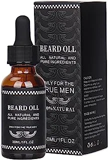 Xing-Ruiyang Beard Oil Conditioner, All Natural Beard Growth Serum Oil Thickening and Conditioning Beard Mustaches Oil for Men 1FL.OZ