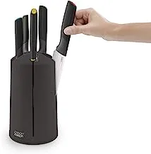 Joseph Joseph 10527 Elevate Knives Carousel Knife Set with Rotating Storage Stand, 6-piece, Black (updated)