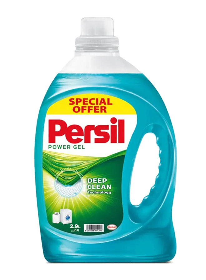 Persil Power Gel Liquid Laundry Detergent With Deep Clean Plus Technology For Perfect Cleanliness And Long Lasting Freshness Blue 2.9Liters