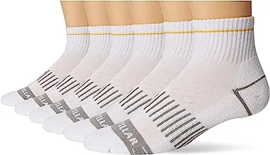 Catepillar mens 6-Pack Half Cushioned Quarter Socks Quarter Sock