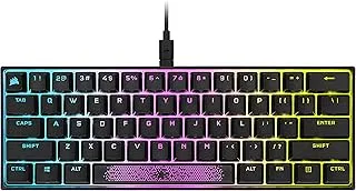 لوحة مفاتيح الألعاب الميكانيكية Corsair K65 RGB MINI بنسبة 60٪ - إضاءة خلفية RGB قابلة للتخصيص لكل مفتاح - مفاتيح ميكانيكية CHERRY MX Red - كابل USB من النوع C قابل للفصل