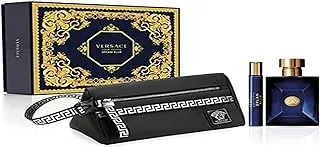 Versace Dylan Blue Perfume for Men Gift Set (Eau De Toilette 100ML, Eau De Toilette 10ML and Elegant Men's Bag)