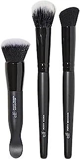 e.l.f. Putty Tools Trio, Set Of 3 Face Makeup Brushes For Putty Products, Helps You Easily Blend Putty Primer, Blush & Bronzer, Vegan & Cruelty-Free