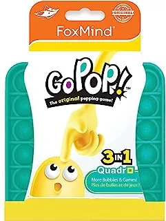 FoxMind Games Go PoP Quadro Popping Game, Teal