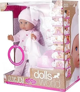 Dolls World 8888 Baby Little Joy Doll, 46 cm Size, Pink