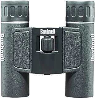 Bushnell Poweview All Purpose Compact Binocular 131225 Pouch and Strap Included Bak-7 Roof Prisms, 12 x 25 mm
