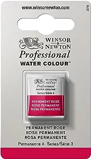Winsor & Newton Professional Water Colour Paint, Half Pan, Permanent Rose