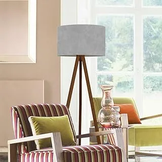 Markat FL-BR-0049 Modern Wood Floor Lamp, Brown