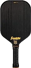 Franklin Sports Pro Pickleball Paddles - Signature Series Carbon Fiber Paddle with Carbon STK Surface - USA Pickleball (USAPA) Approved Tournament Pickleball Paddle