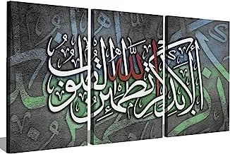Markat S3TC5070-0104 Three Panels Canvas Paintings for Decoration with Quote 