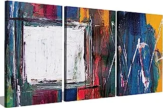 Markat S3TC4060-0150 ثلاث لوحات من قماش اللوحات لتزيين الفن التجريدي ، مقاس 40 سم × 60 سم