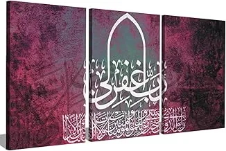 Markat S3TC4060-0466 Three Panels Canvas Paintings for Decoration with Quote 