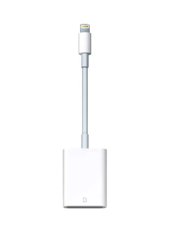Apple Lightning to SD Card Camera Reader White