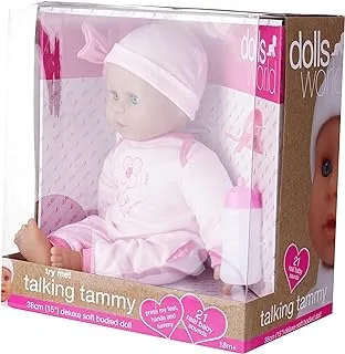 Dolls World 8105 Soft Bodied Talking Tammy Doll, 38 cm Size