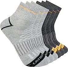 Catepillar mens 6-Pack Half Cushioned Quarter Socks Quarter Sock