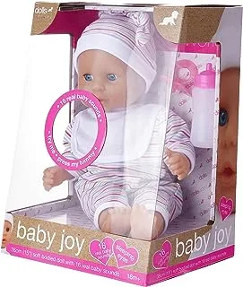 Dolls World Mini Baby Joy with Sound, 38 cm Size
