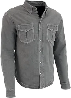 Milwaukee Performance Men's Denim Biker Shirt With Aramid (Grey, Large)