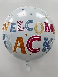 The Balloon Factory 804-106 Welcome Back Balloon, No Helium, 22-Inch Size