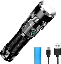 Flashlights LED High Lumens Rechargeable, chasinglee 90000 Lumens XHP70Super Bright Flashlight, High Powered Flash Light, Powerful Handheld Tactical Flashlights for Emergency Camping Hiking Gift