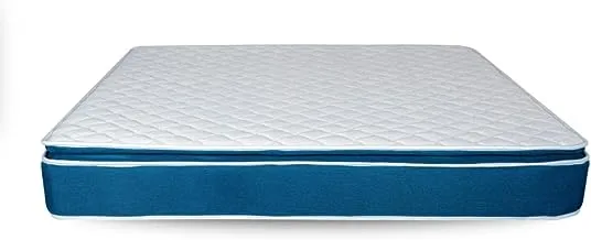 Sleep Time Blue Top Bonnell Spring Mattress with Topper, 200 x 100 x 27 cm Size